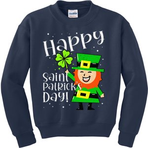 Funny Leprechaun Sayings Happy Saint Patricks Day Kids Sweatshirt