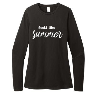 Feels Like Summer Womens CVC Long Sleeve Shirt