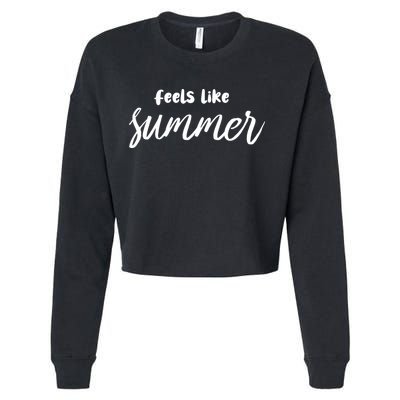 Feels Like Summer Cropped Pullover Crew
