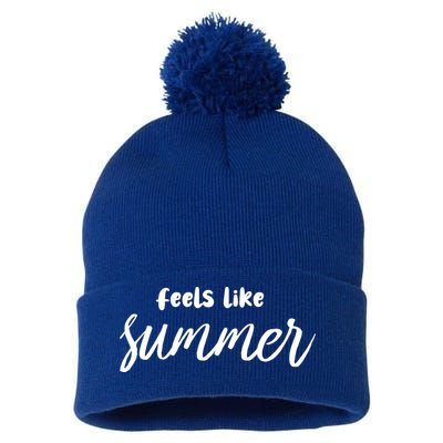 Feels Like Summer Pom Pom 12in Knit Beanie