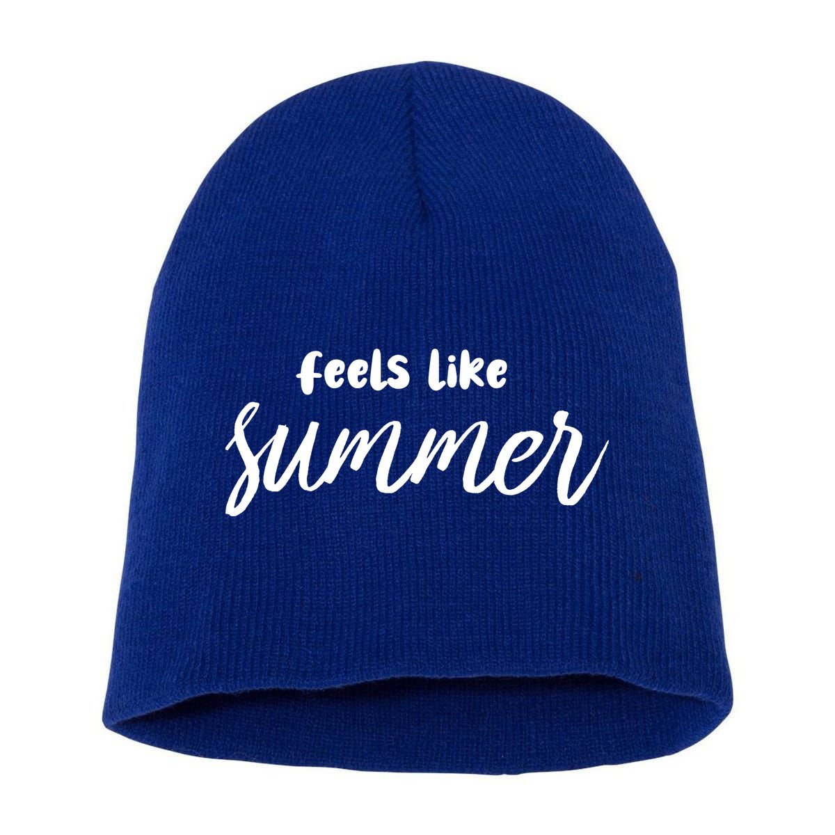 Feels Like Summer Short Acrylic Beanie