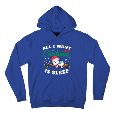 Funny Lazy Sloth All I Want For Christmas Is Sleep Funny Gift Hoodie