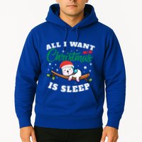 Funny Lazy Sloth All I Want For Christmas Is Sleep Funny Gift Hoodie