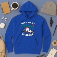 Funny Lazy Sloth All I Want For Christmas Is Sleep Funny Gift Hoodie