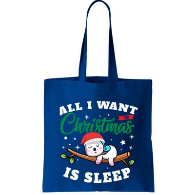 Funny Lazy Sloth All I Want For Christmas Is Sleep Funny Gift Bag
