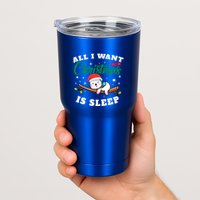 Funny Lazy Sloth All I Want For Christmas Is Sleep Funny Gift Tumbler