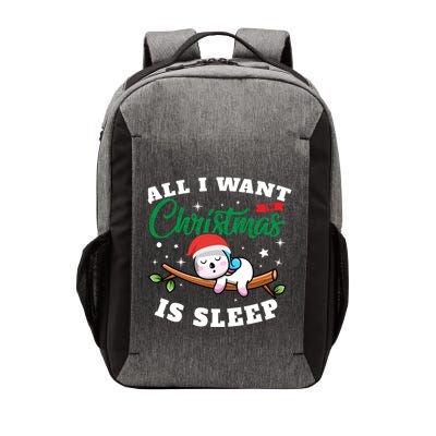 Funny Lazy Sloth All I Want For Christmas Is Sleep Funny Gift Vector Backpack