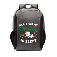 Funny Lazy Sloth All I Want For Christmas Is Sleep Funny Gift Vector Backpack