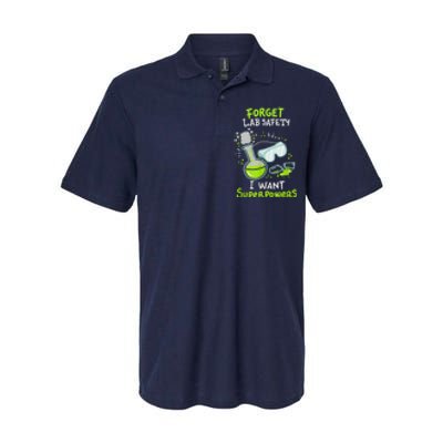 Forget Lab Safety I Want Superpowers Funny Science Chemistry Forget Lab S Softstyle Adult Sport Polo