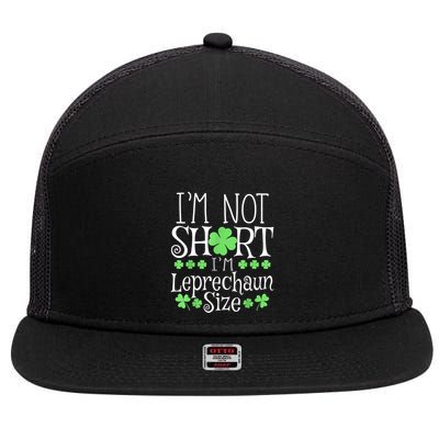 Funny Leprechaun Size St Patricks Day For & Women 7 Panel Mesh Trucker Snapback Hat