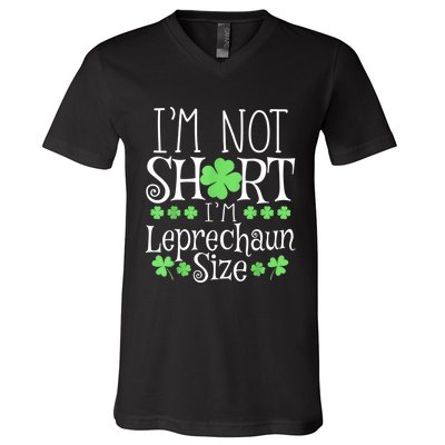 Funny Leprechaun Size St Patricks Day For & Women V-Neck T-Shirt