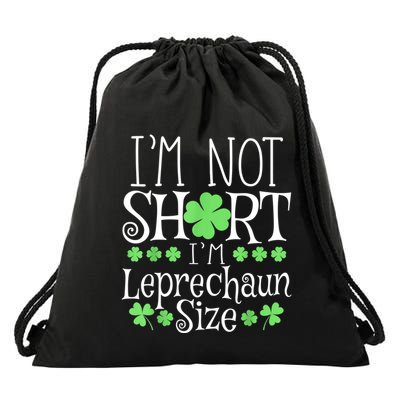 Funny Leprechaun Size St Patricks Day For & Women Drawstring Bag