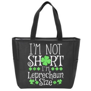 Funny Leprechaun Size St Patricks Day For & Women Zip Tote Bag