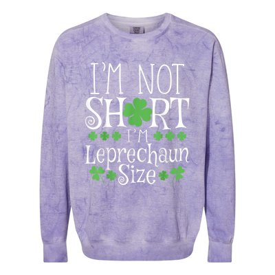 Funny Leprechaun Size St Patricks Day Shirt for  &  Colorblast Crewneck Sweatshirt