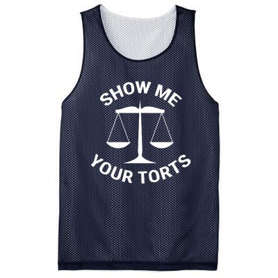 Funny Lawyer Show Me Your Torts Law School Mesh Reversible Basketball Jersey Tank