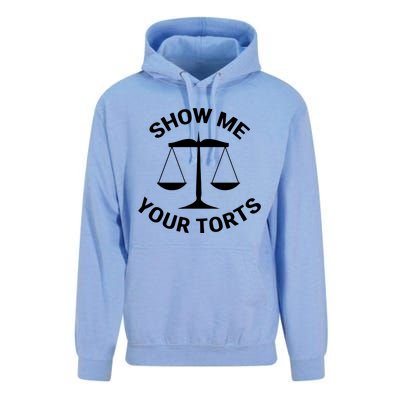 Funny Lawyer Show Me Your Torts Law School Unisex Surf Hoodie