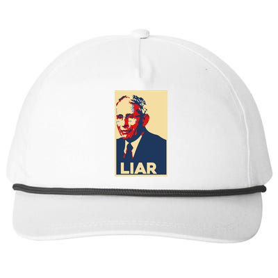 Fauci Liar Shirt Retro Vintage Dr Fauci Anthony Fauci Liar Snapback Five-Panel Rope Hat