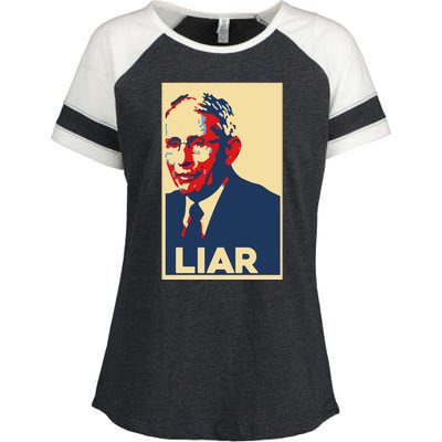 Fauci Liar Shirt Retro Vintage Dr Fauci Anthony Fauci Liar Enza Ladies Jersey Colorblock Tee