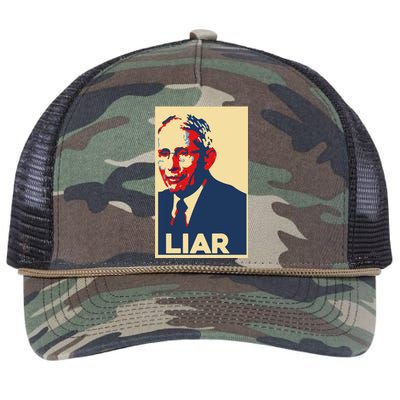 Fauci Liar Shirt Retro Vintage Dr Fauci Anthony Fauci Liar Retro Rope Trucker Hat Cap