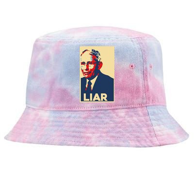 Fauci Liar Shirt Retro Vintage Dr Fauci Anthony Fauci Liar Tie-Dyed Bucket Hat