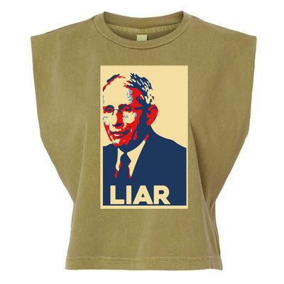 Fauci Liar Shirt Retro Vintage Dr Fauci Anthony Fauci Liar Garment-Dyed Women's Muscle Tee