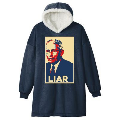 Fauci Liar Shirt Retro Vintage Dr Fauci Anthony Fauci Liar Hooded Wearable Blanket