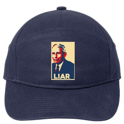 Fauci Liar Shirt Retro Vintage Dr Fauci Anthony Fauci Liar 7-Panel Snapback Hat