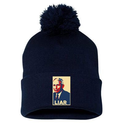 Fauci Liar Shirt Retro Vintage Dr Fauci Anthony Fauci Liar Pom Pom 12in Knit Beanie