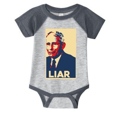 Fauci Liar Shirt Retro Vintage Dr Fauci Anthony Fauci Liar Infant Baby Jersey Bodysuit