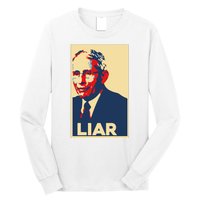 Fauci Liar Shirt Retro Vintage Dr Fauci Anthony Fauci Liar Long Sleeve Shirt