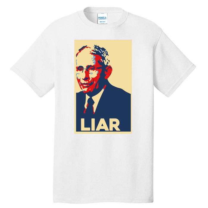 Fauci Liar Shirt Retro Vintage Dr Fauci Anthony Fauci Liar Tall T-Shirt