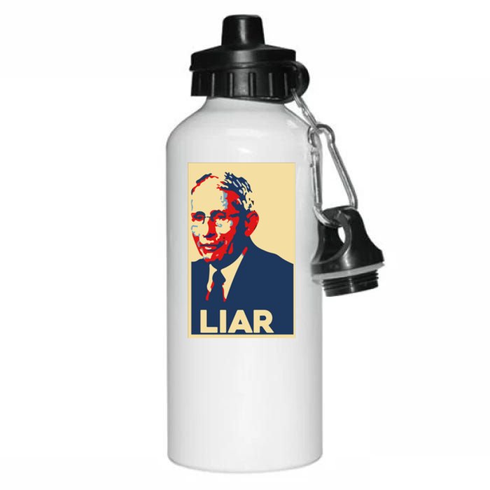 Fauci Liar Shirt Retro Vintage Dr Fauci Anthony Fauci Liar Aluminum Water Bottle