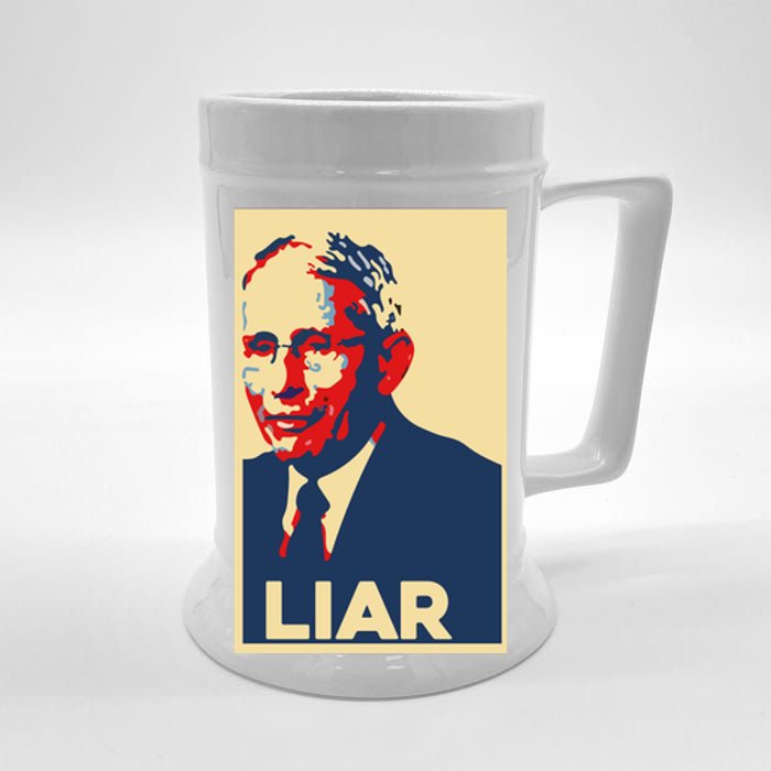 Fauci Liar Shirt Retro Vintage Dr Fauci Anthony Fauci Liar Beer Stein