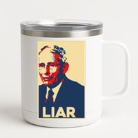 Fauci Liar Shirt Retro Vintage Dr Fauci Anthony Fauci Liar 12 oz Stainless Steel Tumbler Cup