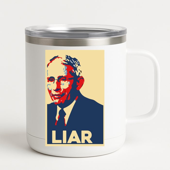 Fauci Liar Shirt Retro Vintage Dr Fauci Anthony Fauci Liar 12 oz Stainless Steel Tumbler Cup