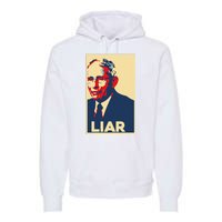 Fauci Liar Shirt Retro Vintage Dr Fauci Anthony Fauci Liar Premium Hoodie