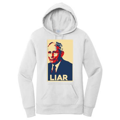 Fauci Liar Shirt Retro Vintage Dr Fauci Anthony Fauci Liar Women's Pullover Hoodie