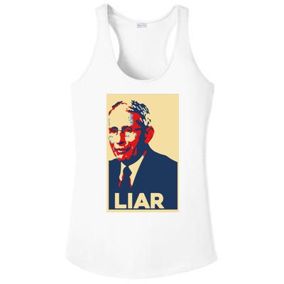 Fauci Liar Shirt Retro Vintage Dr Fauci Anthony Fauci Liar Ladies PosiCharge Competitor Racerback Tank