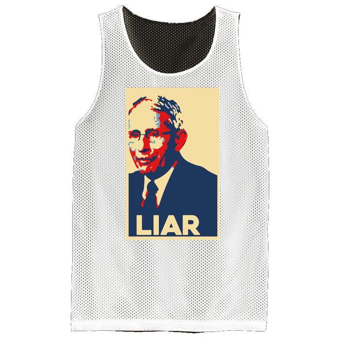 Fauci Liar Shirt Retro Vintage Dr Fauci Anthony Fauci Liar Mesh Reversible Basketball Jersey Tank