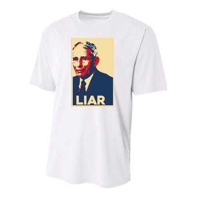 Fauci Liar Shirt Retro Vintage Dr Fauci Anthony Fauci Liar Youth Performance Sprint T-Shirt