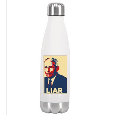 Fauci Liar Shirt Retro Vintage Dr Fauci Anthony Fauci Liar Stainless Steel Insulated Water Bottle