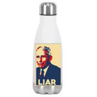 Fauci Liar Shirt Retro Vintage Dr Fauci Anthony Fauci Liar Stainless Steel Insulated Water Bottle