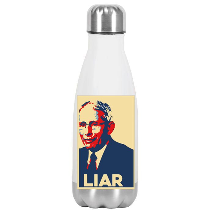 Fauci Liar Shirt Retro Vintage Dr Fauci Anthony Fauci Liar Stainless Steel Insulated Water Bottle