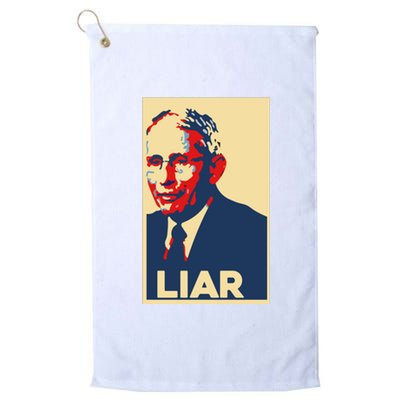 Fauci Liar Shirt Retro Vintage Dr Fauci Anthony Fauci Liar Platinum Collection Golf Towel