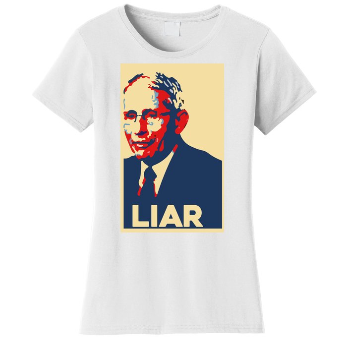 Fauci Liar Shirt Retro Vintage Dr Fauci Anthony Fauci Liar Women's T-Shirt