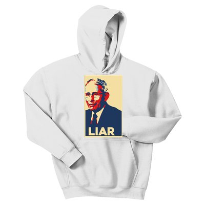 Fauci Liar Shirt Retro Vintage Dr Fauci Anthony Fauci Liar Kids Hoodie