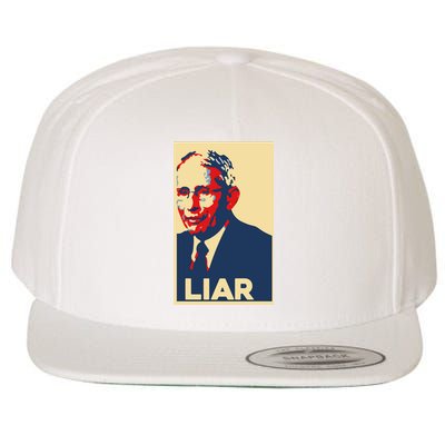 Fauci Liar Shirt Retro Vintage Dr Fauci Anthony Fauci Liar Wool Snapback Cap