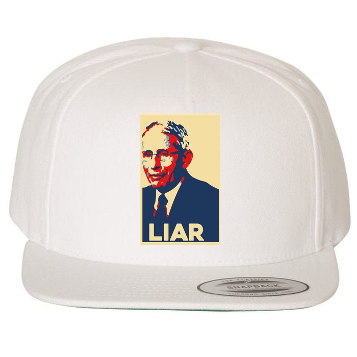 Fauci Liar Shirt Retro Vintage Dr Fauci Anthony Fauci Liar Wool Snapback Cap