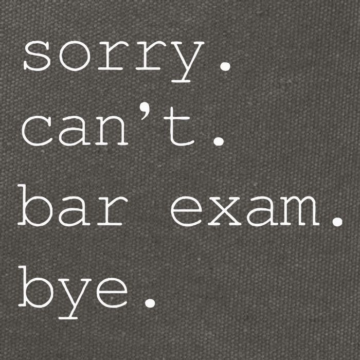 Funny Law School Graduation . Sorry CanT Bar Exam Bye Cotton Canvas Backpack