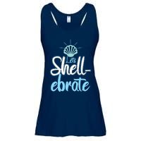 Funny Let's Shellebrate Celebrate Pun Ocean Lovers Ladies Essential Flowy Tank